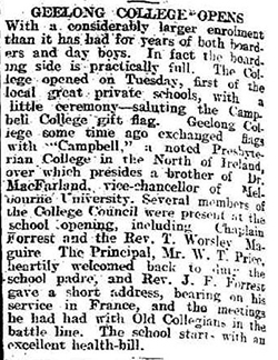 Geelong Advertiser 12 March 1919